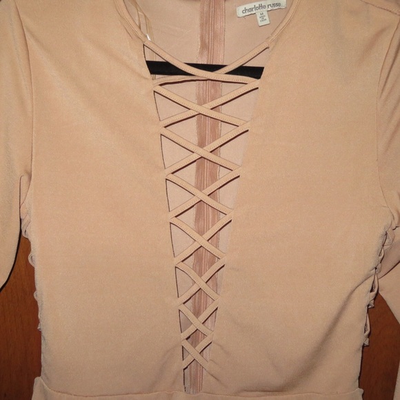 Blush Pink Charlotte Russe Dress - Picture 2 of 4